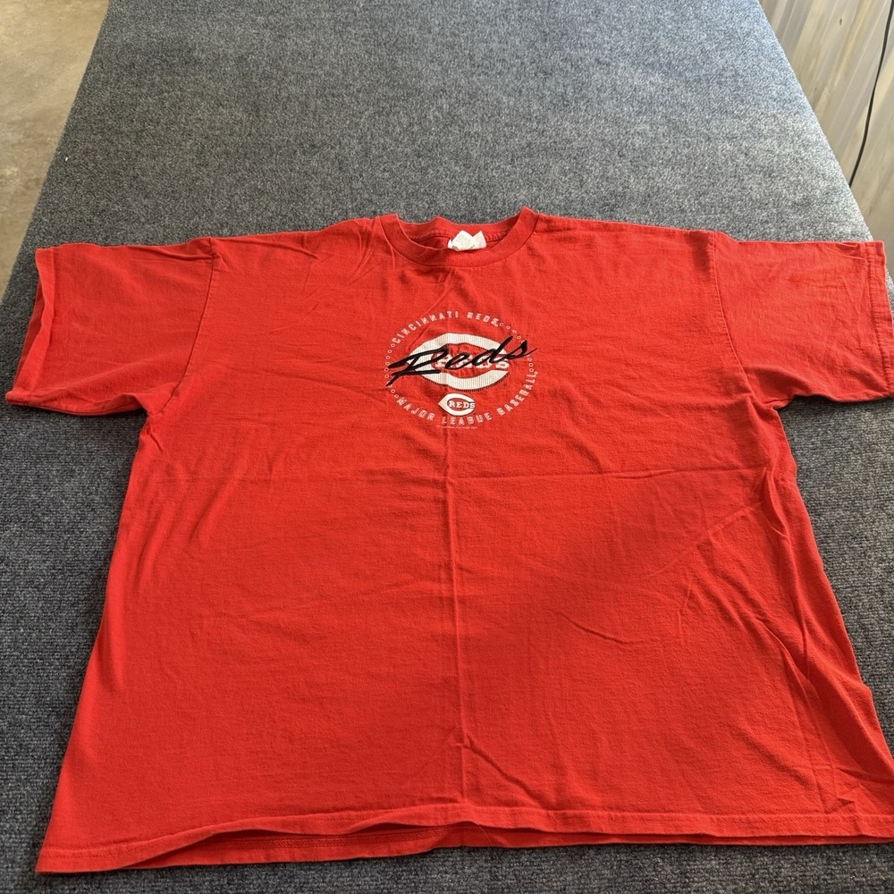 Cincinnati Reds Mens 2X Red MLB Baseball Graphic T Shirt Tee